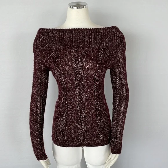 WHBM At The Shoulder Bow Back Sweater XS - Picture 5 of 16